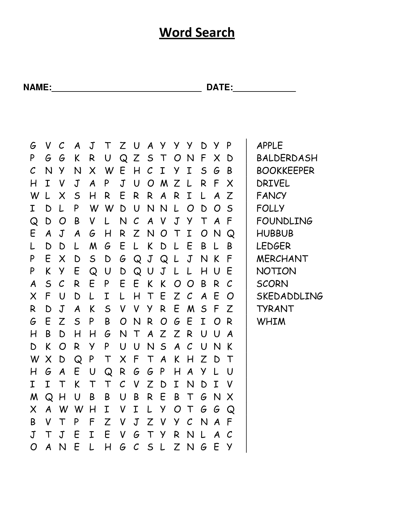 Positive Coping Skills Word Search Wordmint Word Search Printable