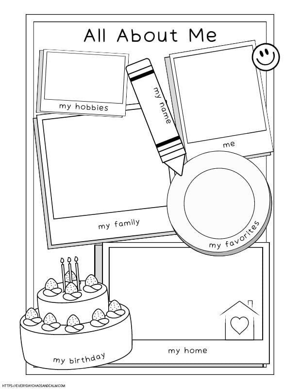 Printable All About Me Worksheet