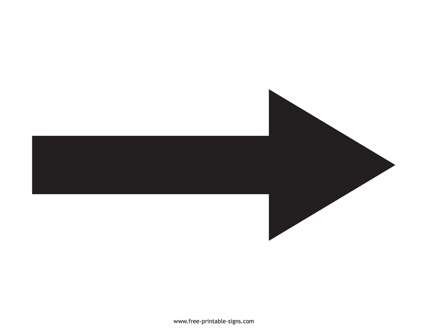 Printable Arrow Sign Free Printable Signs