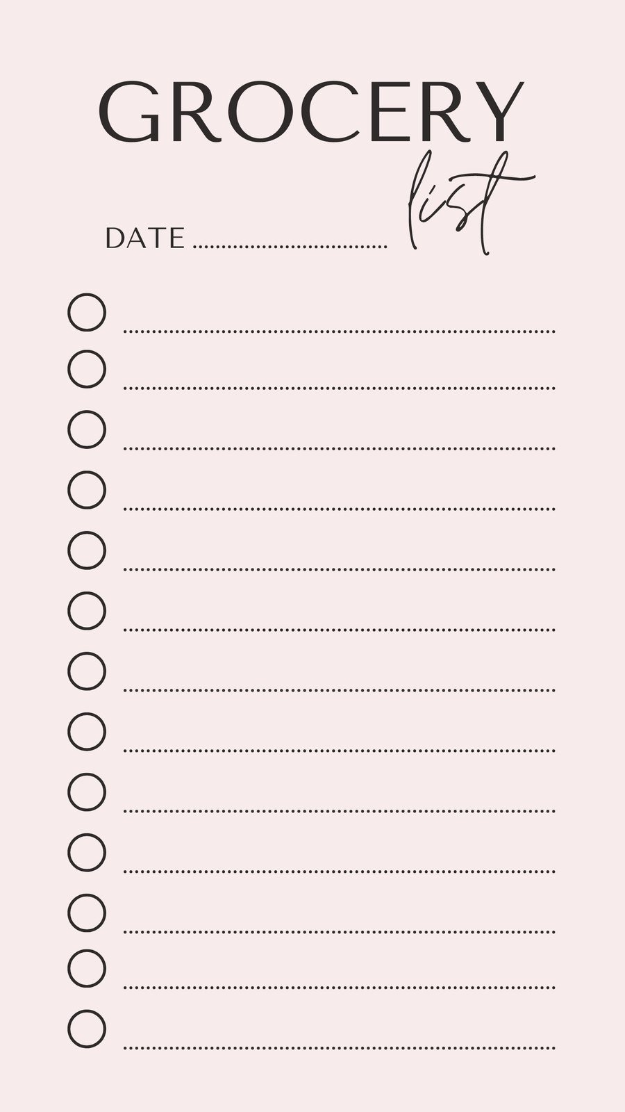 Printable Blank Grocery List Printable Grocery List T Vrogue co