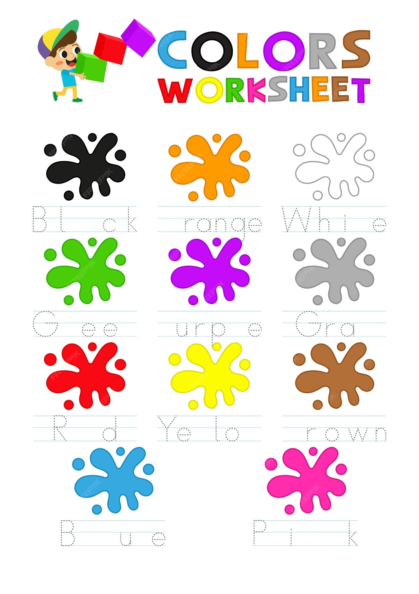 Printable Color Worksheets Engaging Activities For Creative Learning