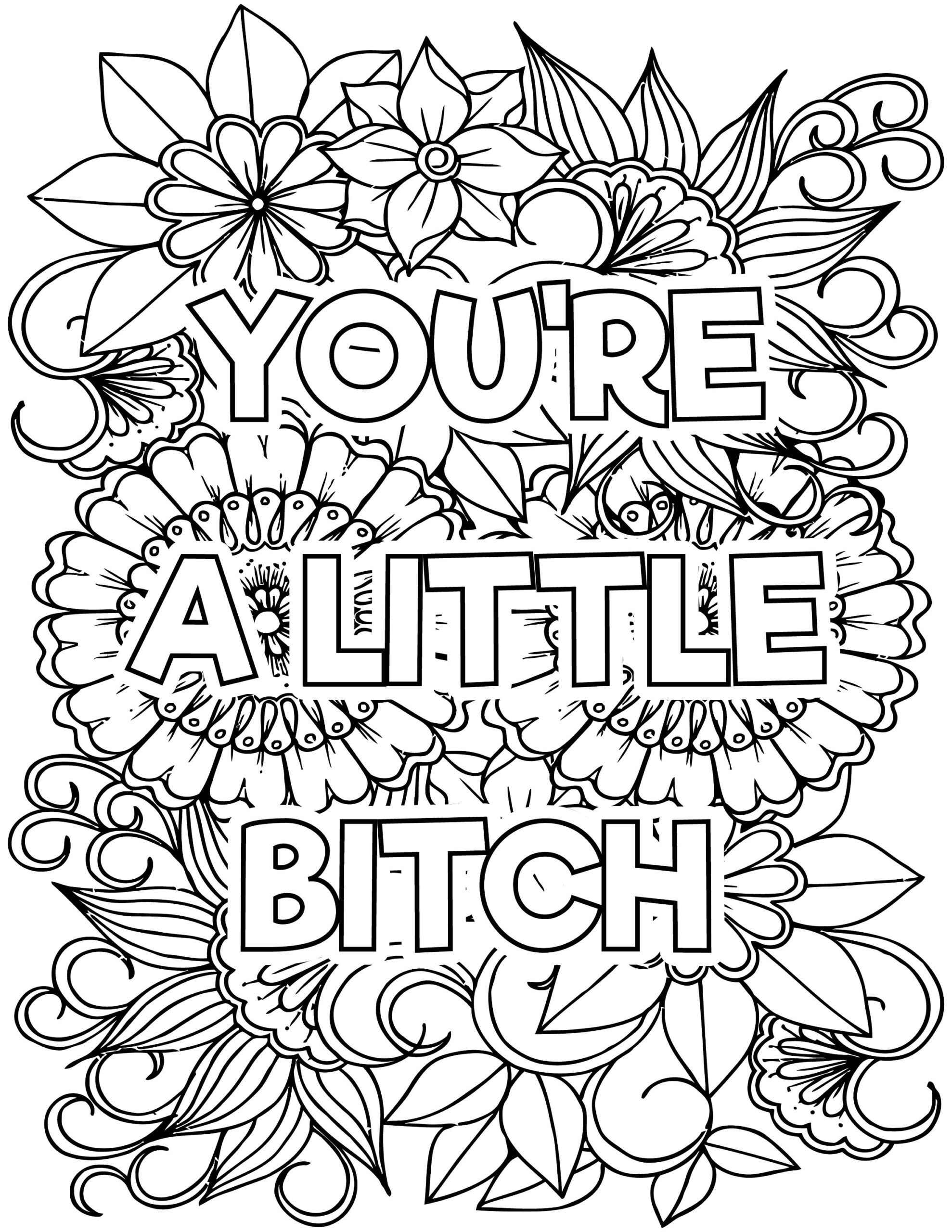 Printable Cuss Word Coloring Pages Printable Word Searches