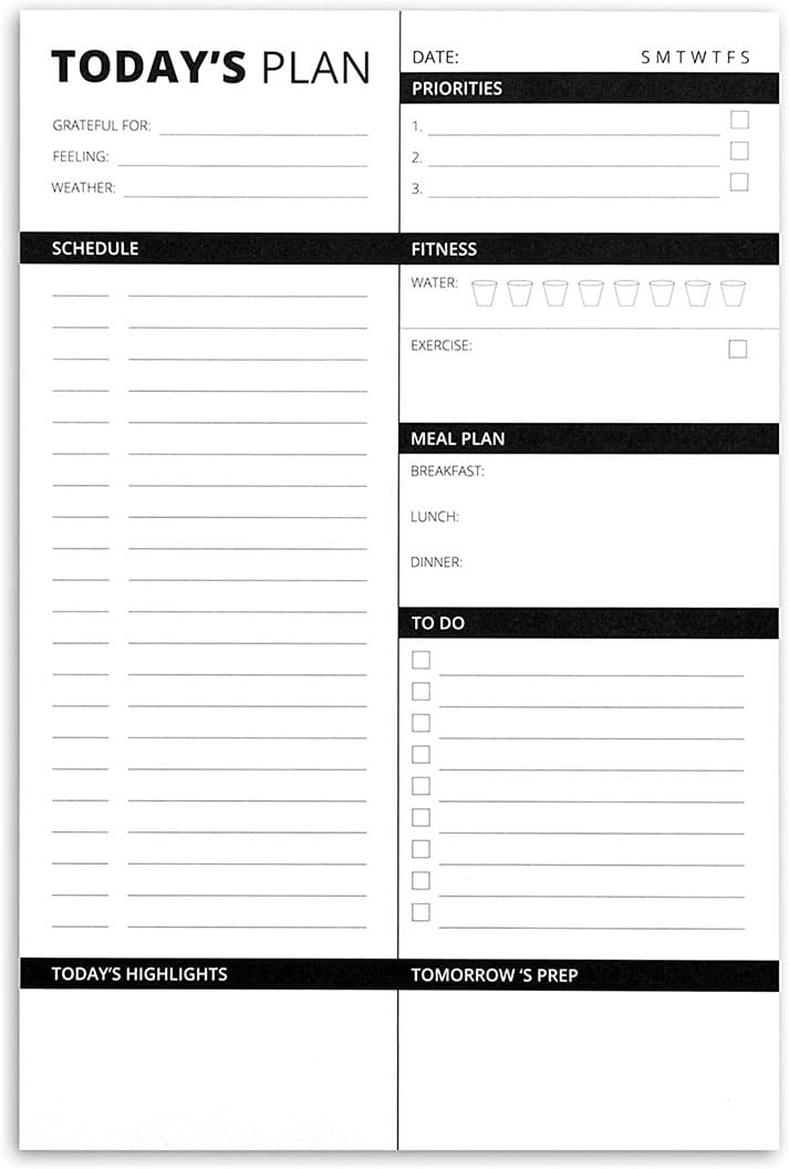 Printable Daily Planner Free Download And Print For You 