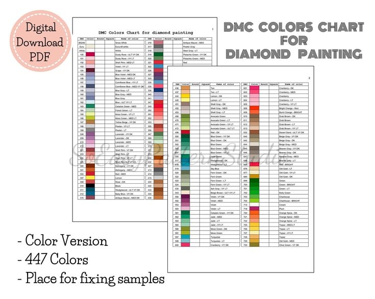 Printable Diamond Art Club Dmc List Printable New Year Banners