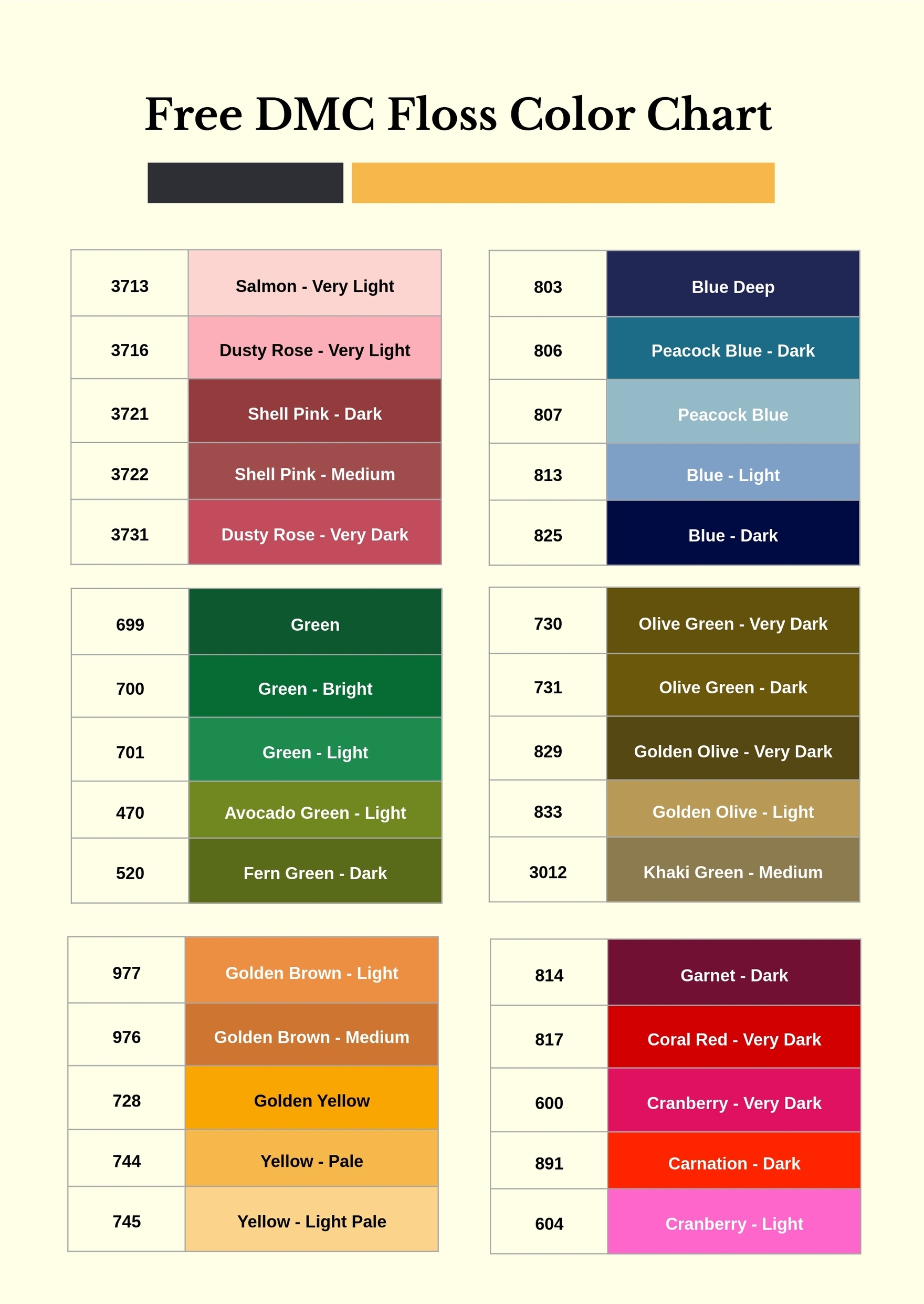 Printable Dmc Floss Checklist 2024 Heidi Kristel