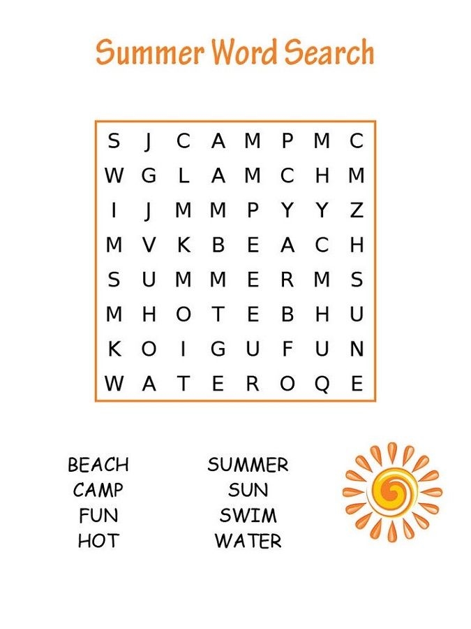 Printable Easy Word Searches Printable Sight Words List