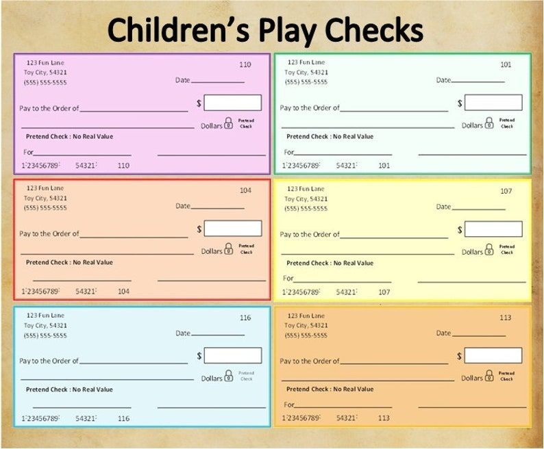 Printable Fake Checks Printable New Year Banners