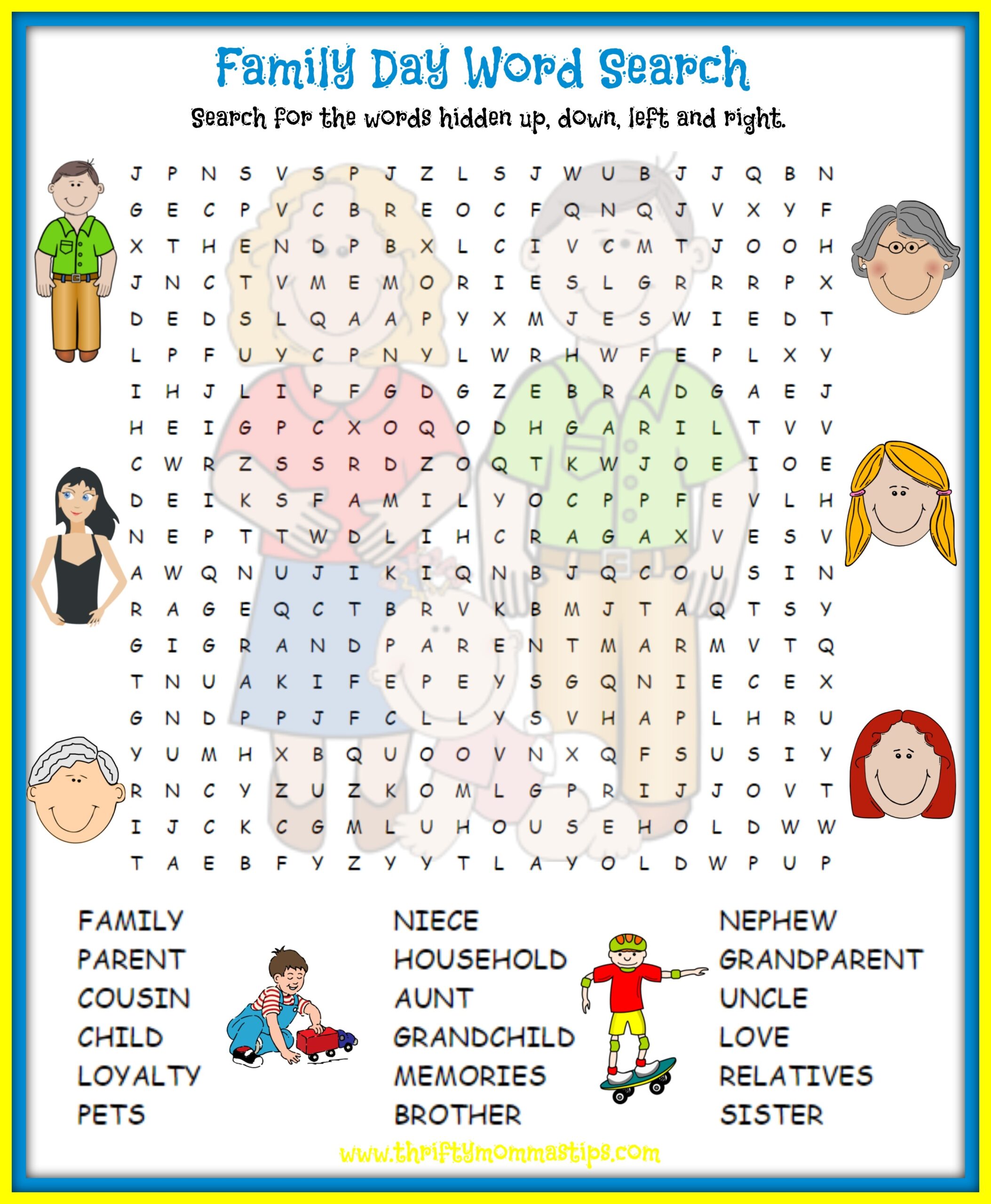 Printable Find A Words