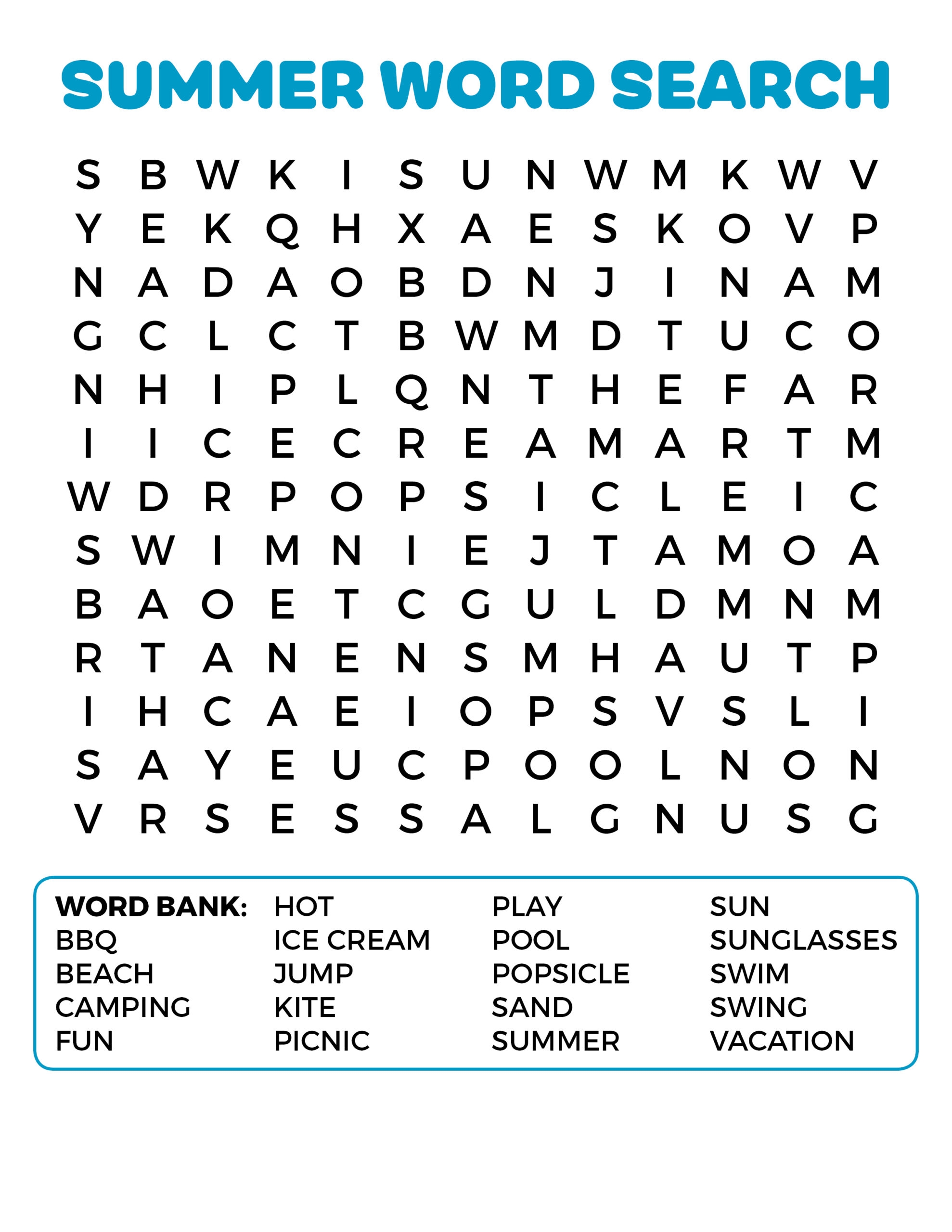 Printable Large Print Word Finds Printable JD