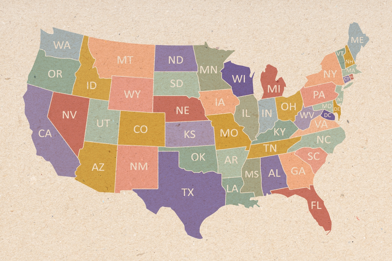 Printable List Of Us States And Abbreviations In Alphabetical Order 