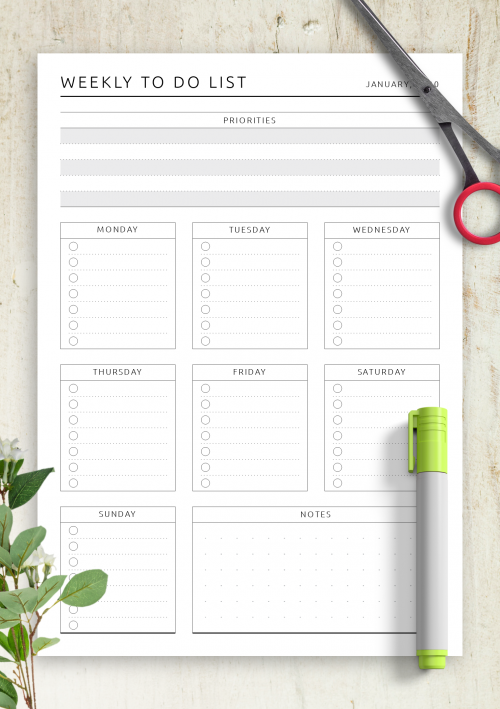 Printable List Template For Your Needs