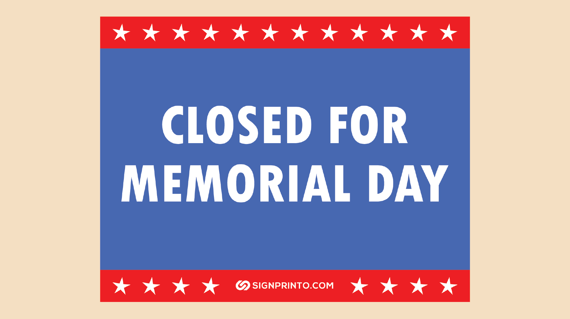 Printable Memorial Day Closed Sign Ensure Your Closure Message Is 