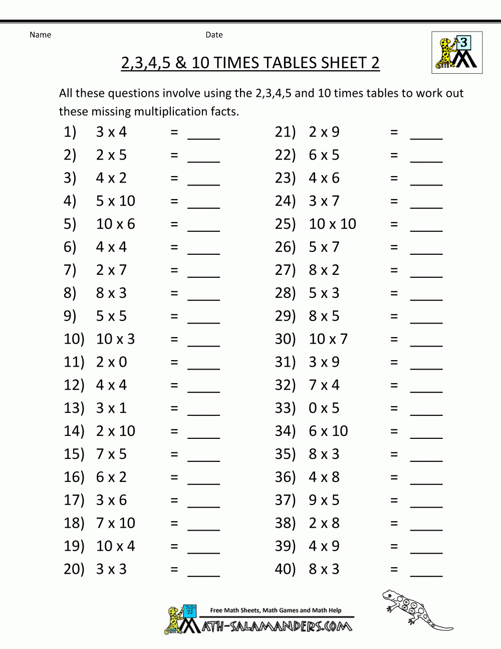 Printable Multiplication Worksheets 0 10 PrintableMultiplication