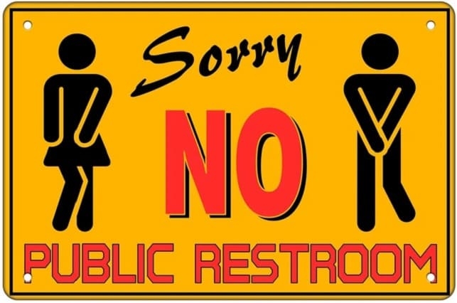 Printable No Public Restroom Sign PrintableLib