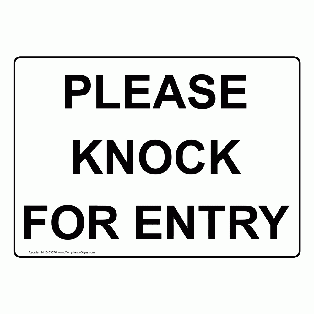 Printable Please Knock Sign Free Printable Signs 49 OFF