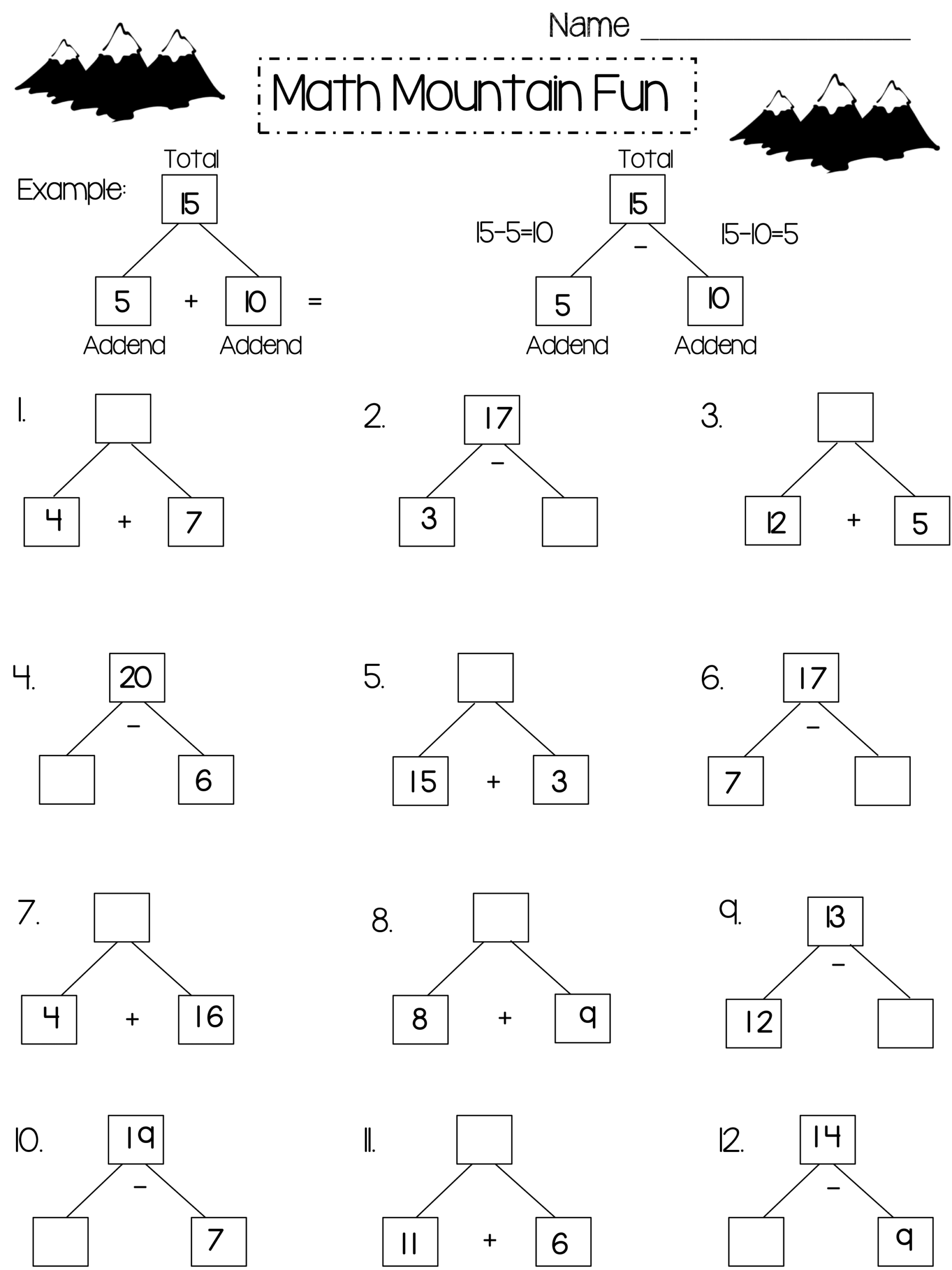 Printable Second Grade Math Worksheets Printable Worksheets