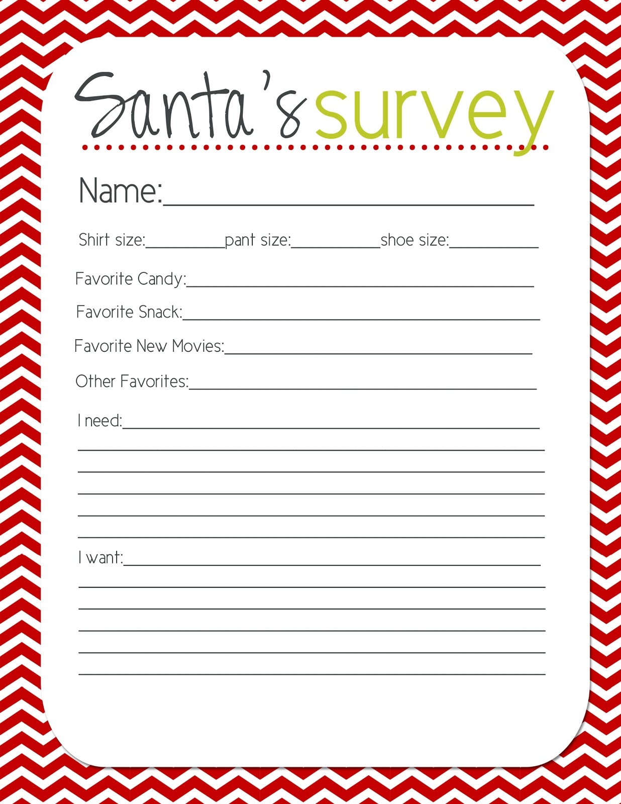 Printable Secret Santa List Printable JD
