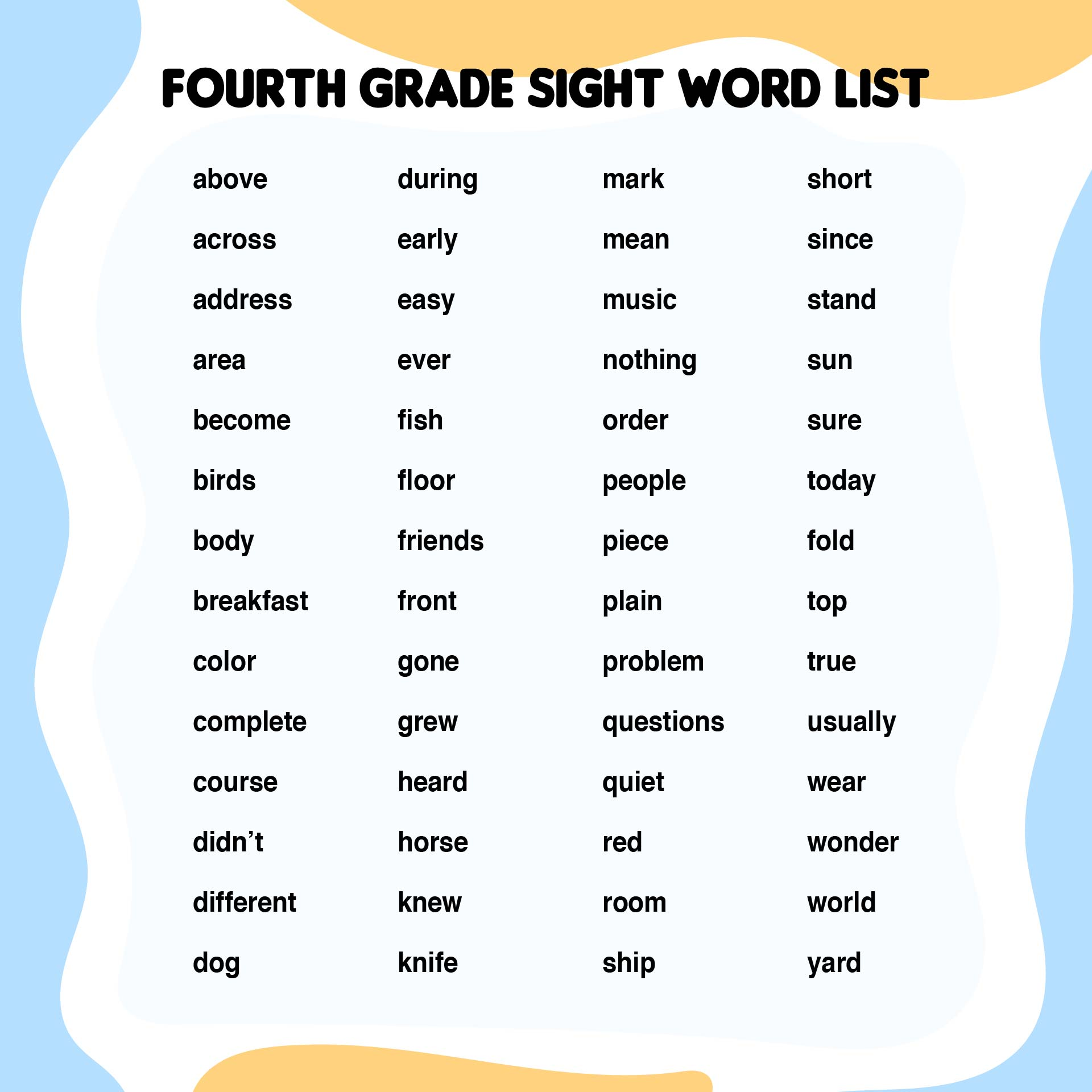 Printable Sight Words Worksheets pdf Dolch Sight Words 45 OFF