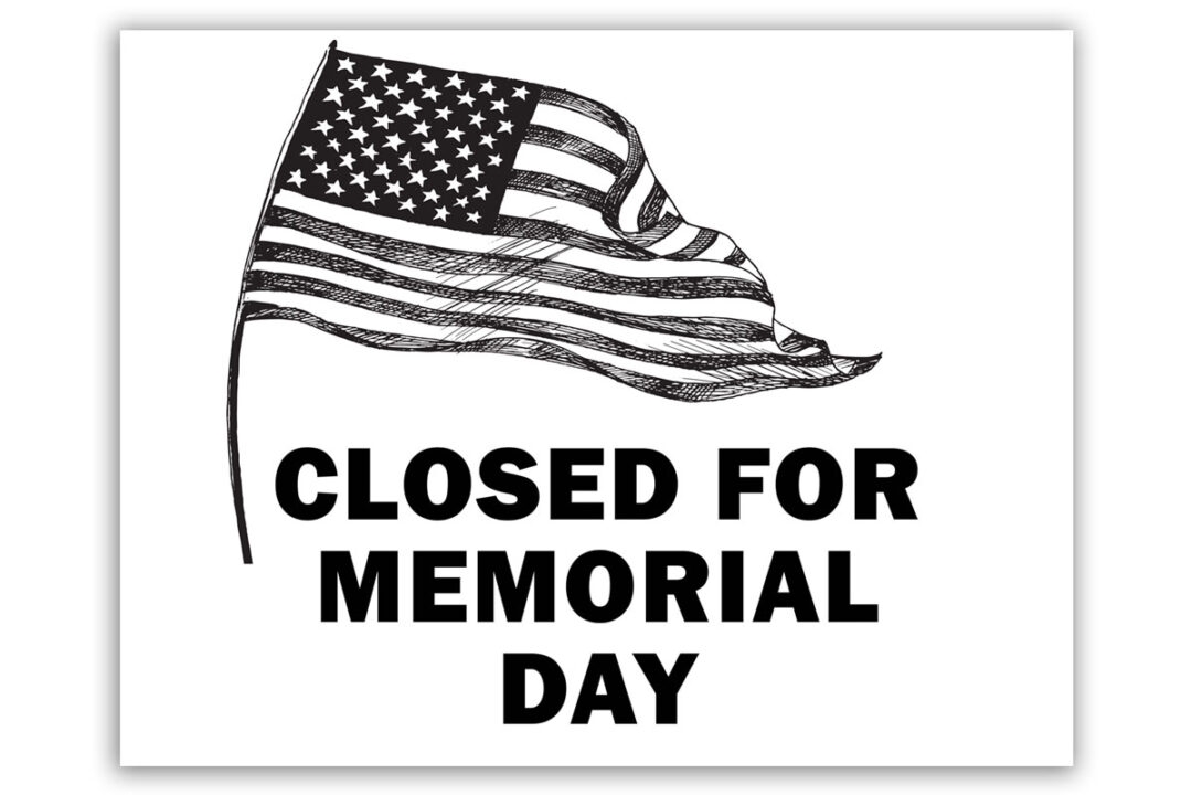 Printable sign closed memorial day example 12 Mom Envy