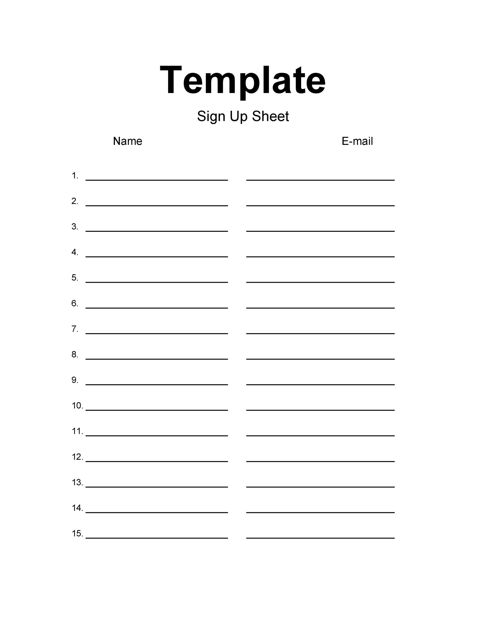 Printable Sign Up Sheet Template Authorization Letter Pdf Sign Up Hot 