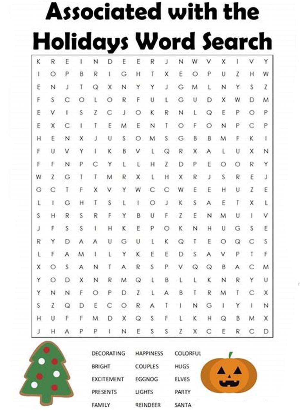 Printable Template Holiday Word Search Free Download And Print For You
