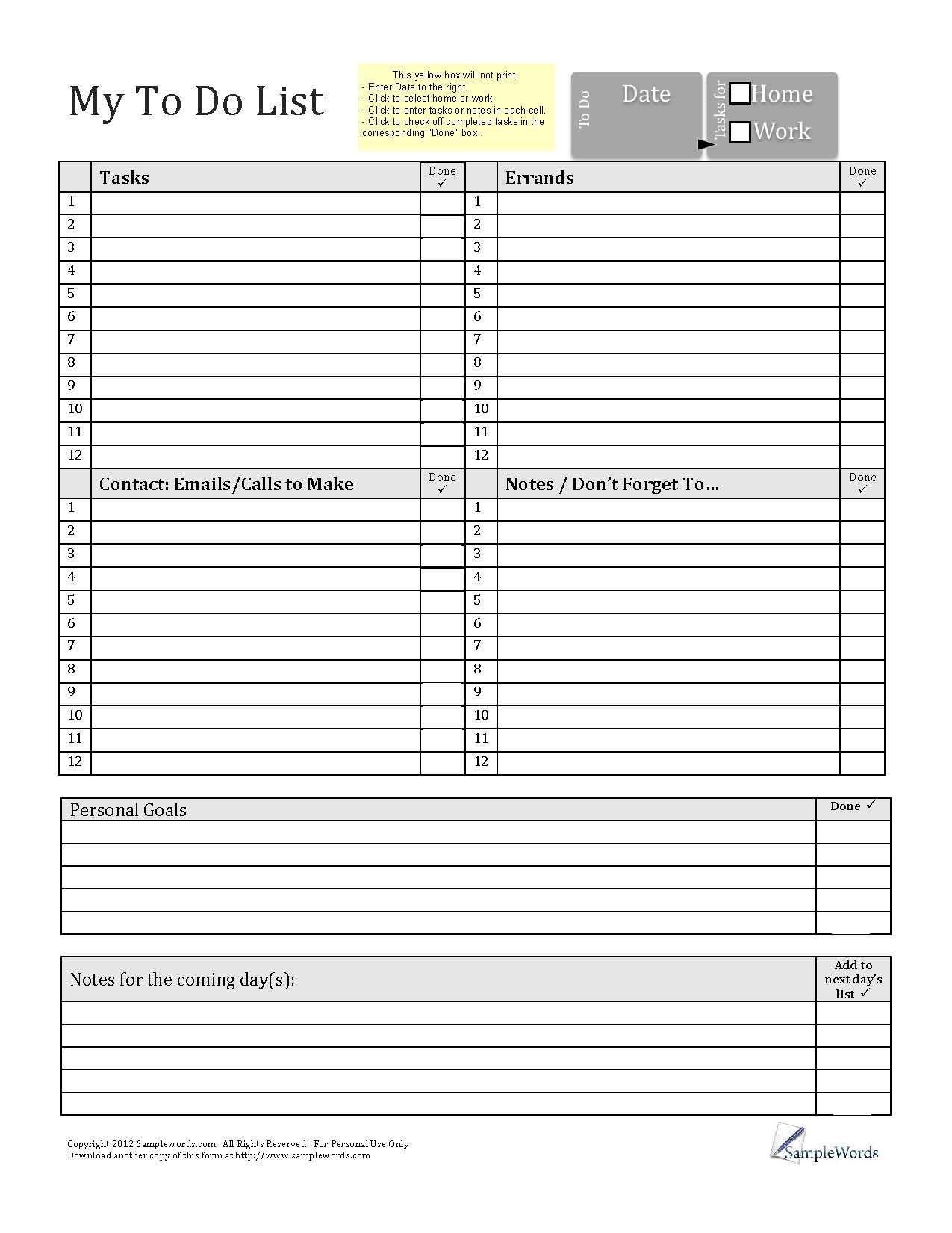 Printable To Do List Template Pdf Explore All Best Results Updated 2022