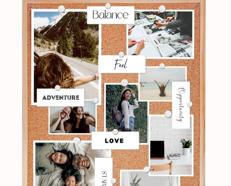 Printable Vision Board Words 2024 Vision Board Printable Positive 