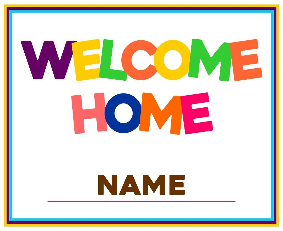 Printable Welcome Home Signs Welcome Home Signs Welcome Home Banners