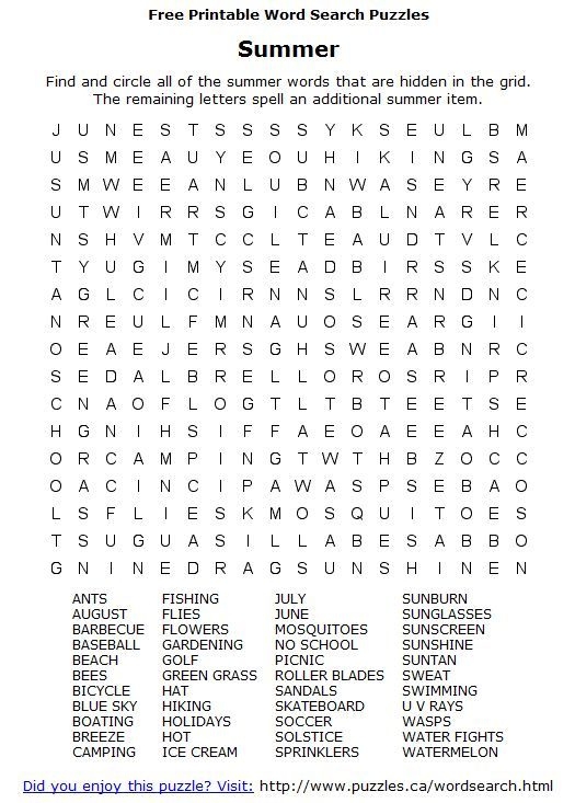 Printable Word Search Adults Printable Word Search
