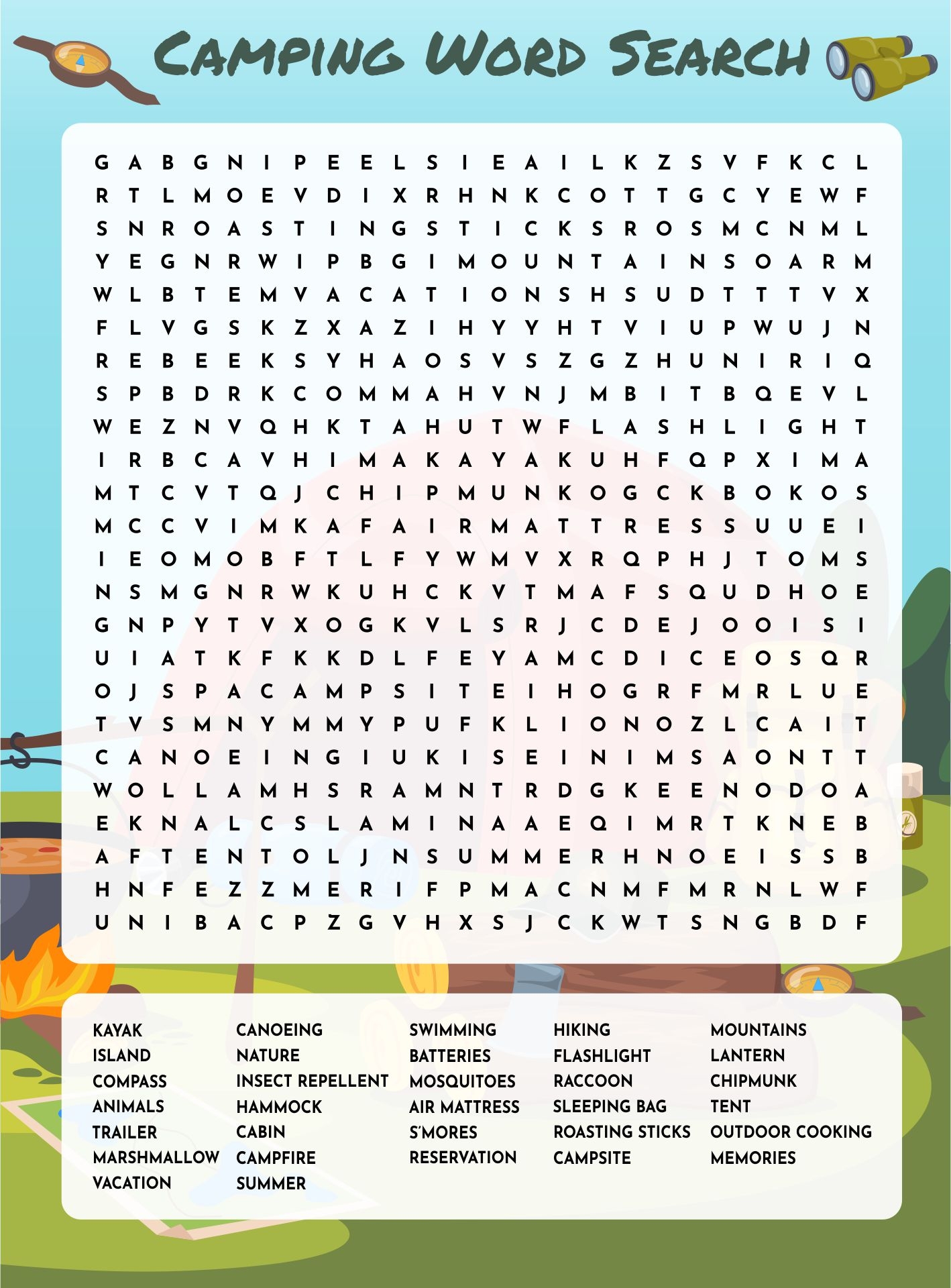 Printable Word Search Puzzles Hard