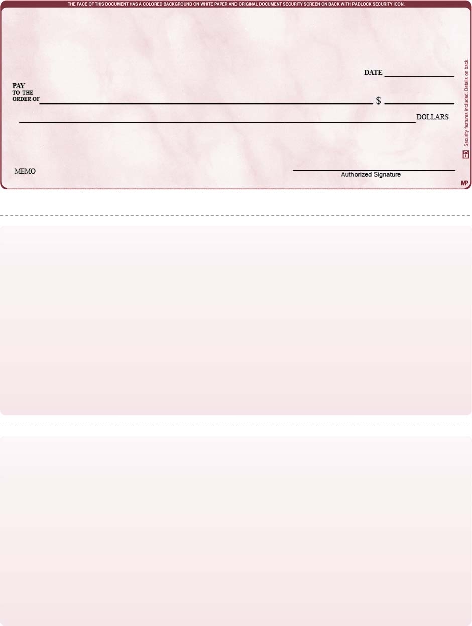 Quicken Printable Checks