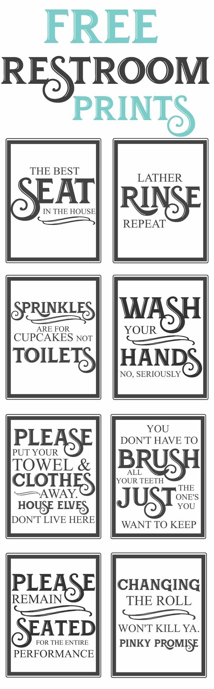 Quotes Free Printable Funny Bathroom Signs ShortQuotes cc