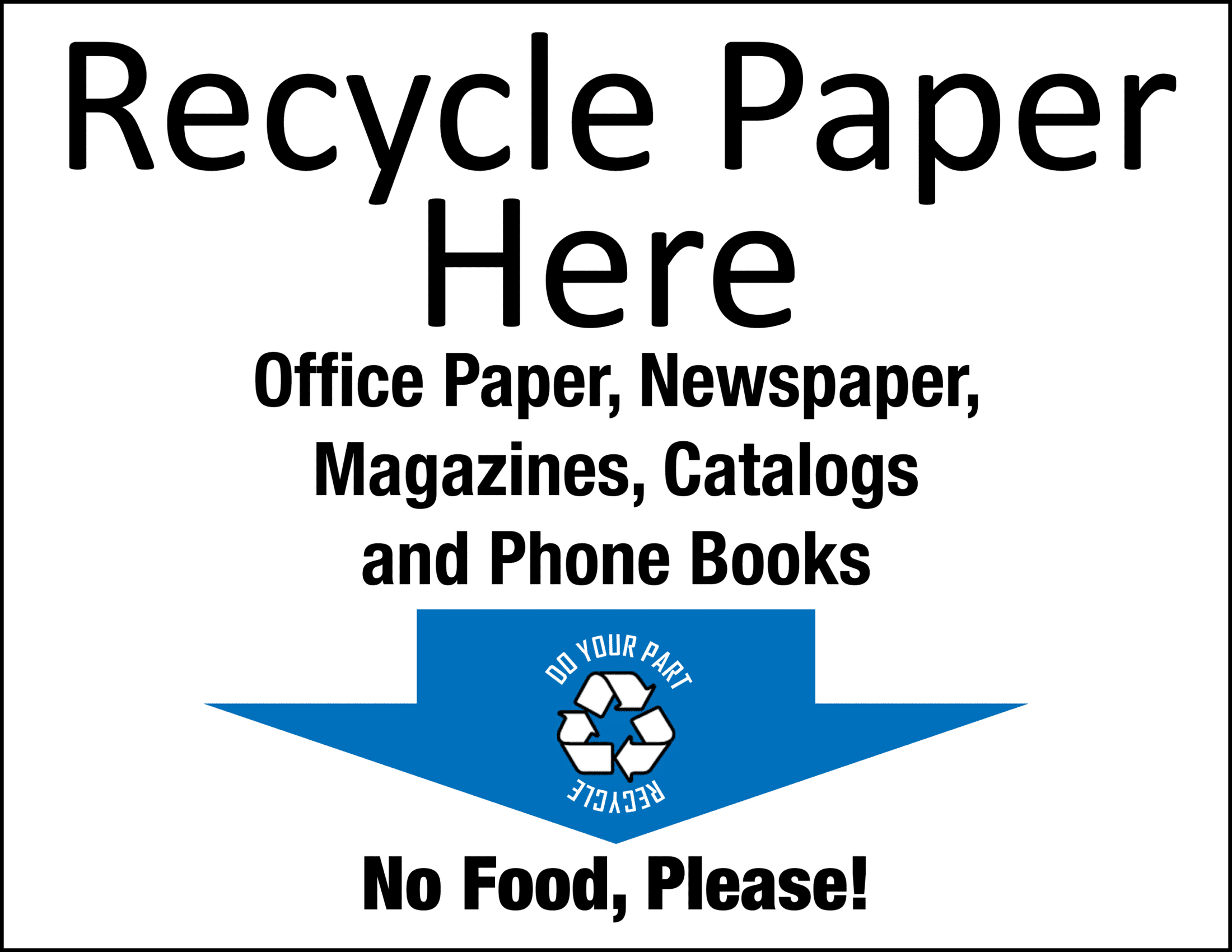 Recycling Signs Poster Template Worksheets Library