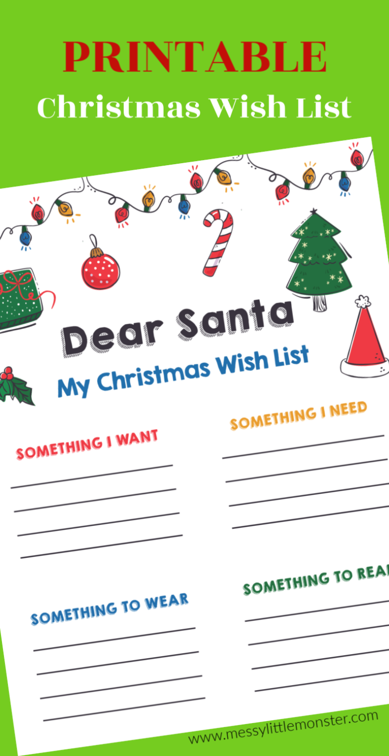 Santa List Free Printable