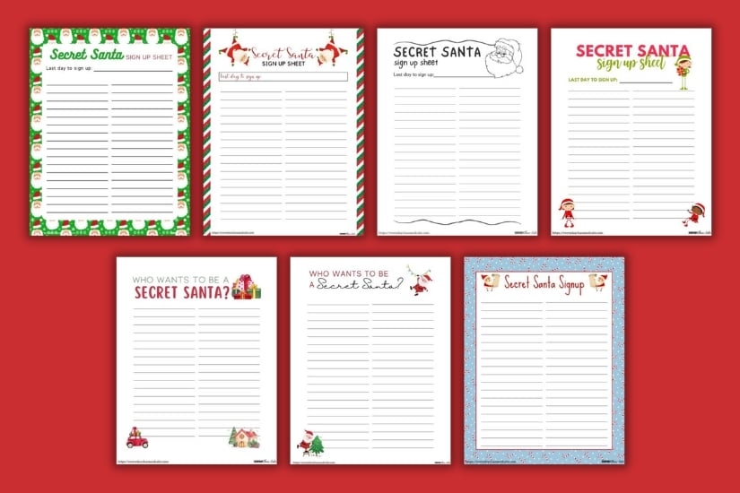 Secret Santa Wish List Printable Get Organized For The Holidays 