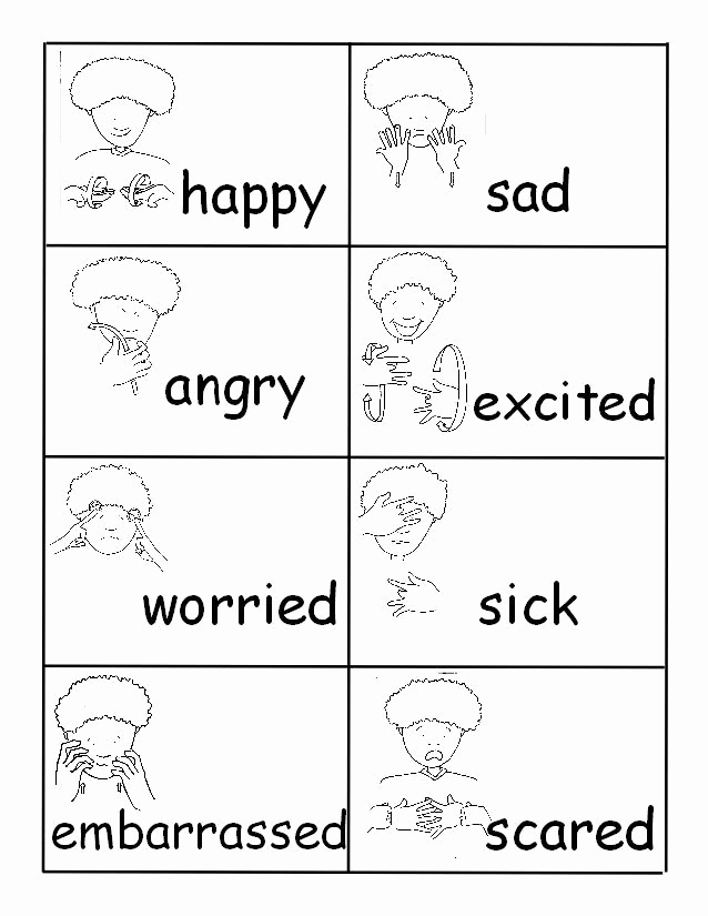 Sign Language Printable Worksheets Best Of Materials For Teaching 
