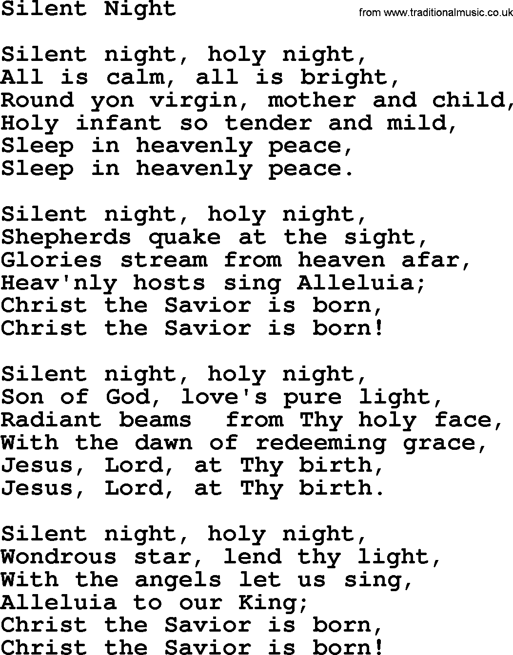 Silent Night Words Printable Printable Word Searches