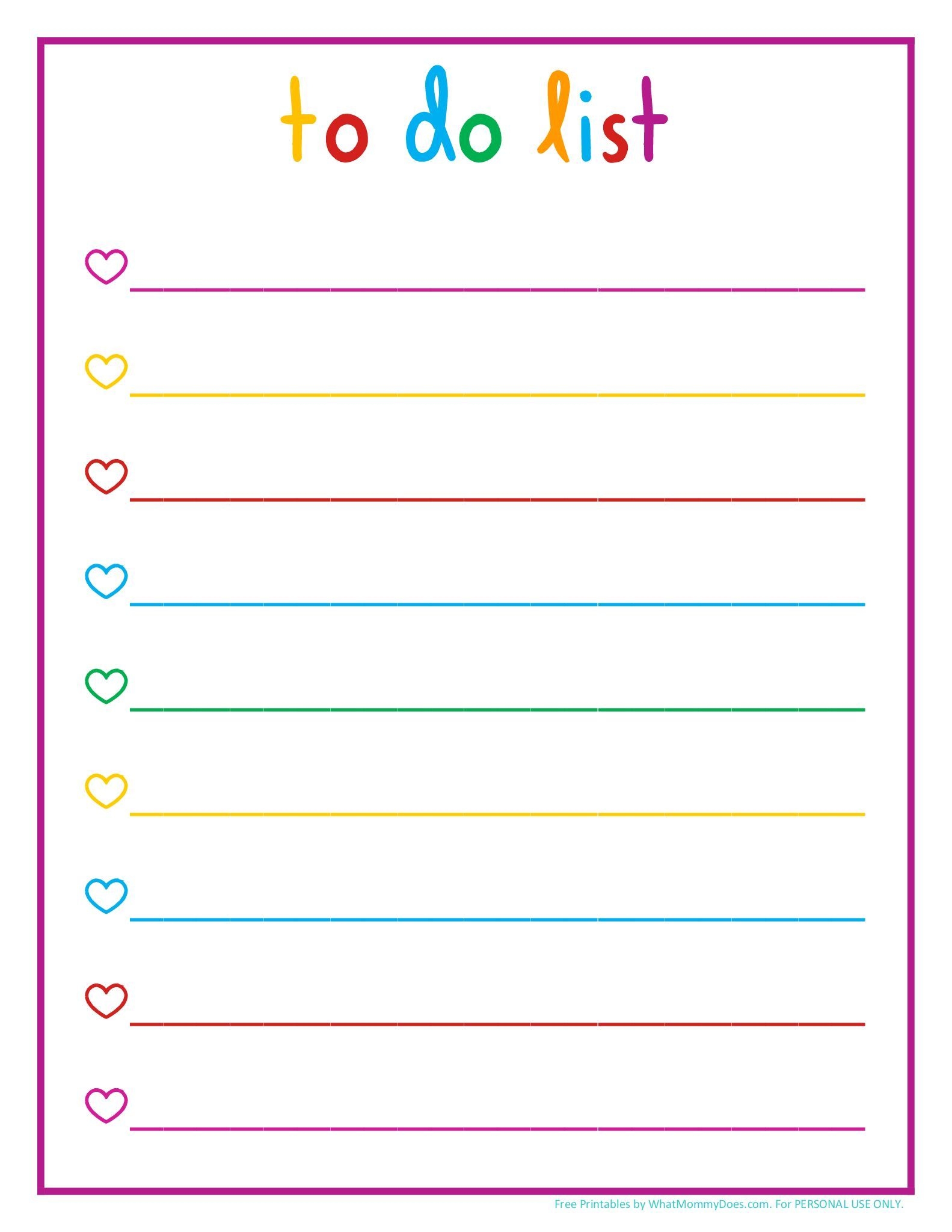 Simple To Do List Printable Wwnra