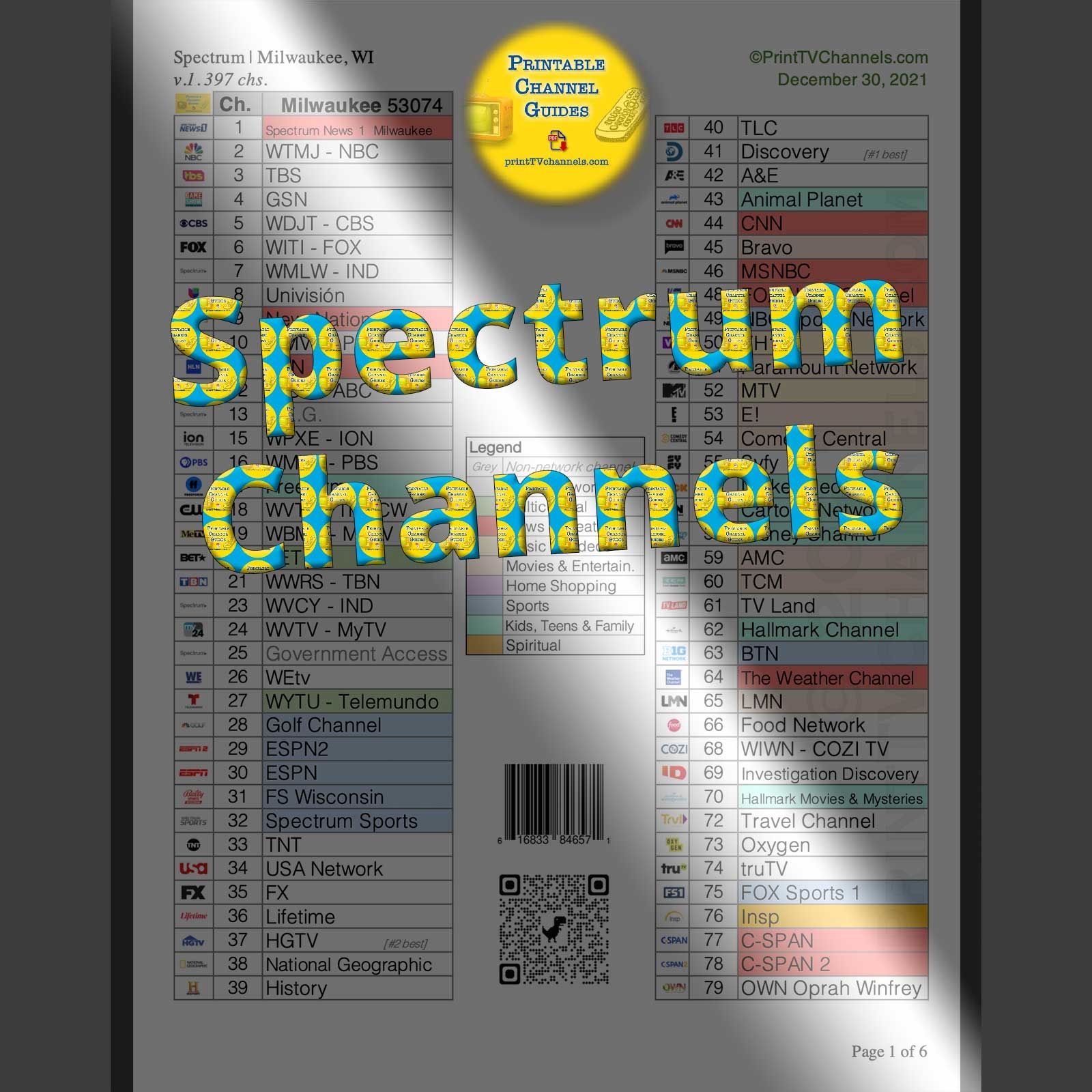 Spectrum Channel List Milwaukee WI Free PDF 