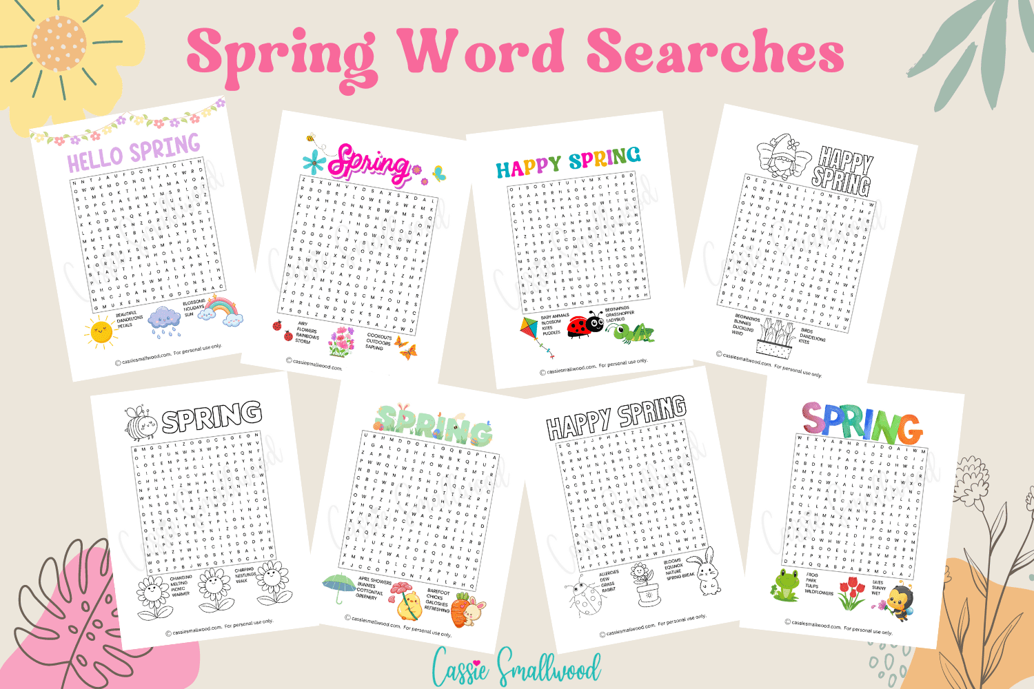Spring Word Search Puzzles Printable Word Search Maker