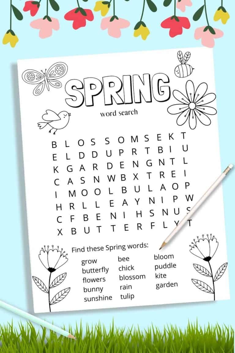 Spring Word Searches Printable