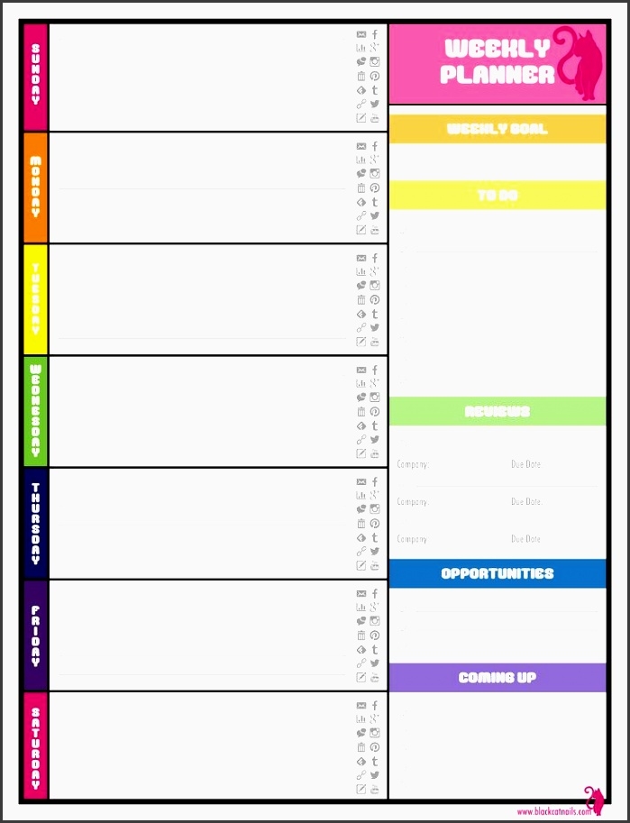 Student Planner Printable Pdf Printable World Holiday