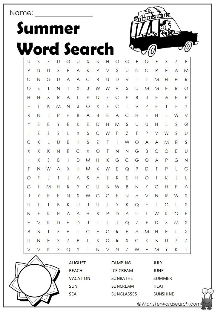 Summer Word Searches Free Printable Printable New Year Banners