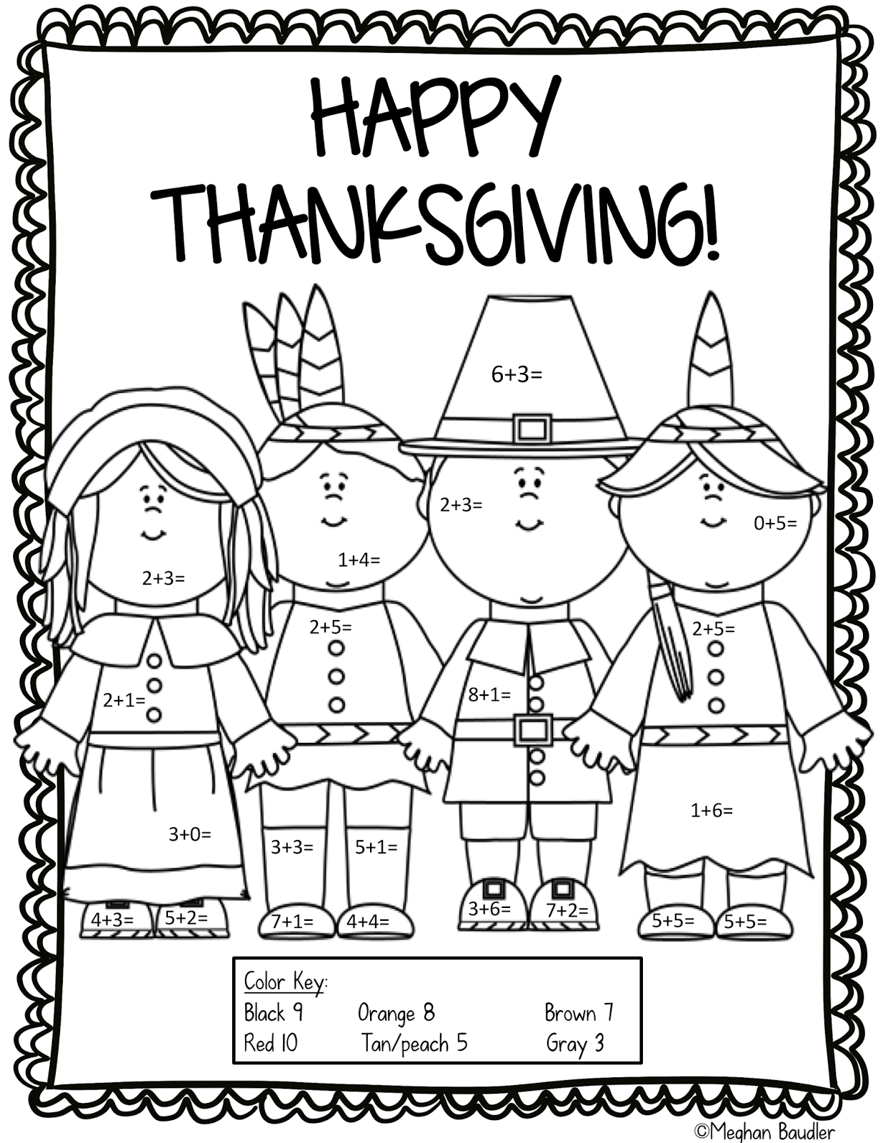 Thanksgiving Fun Math Worksheets Printable Printable Worksheets