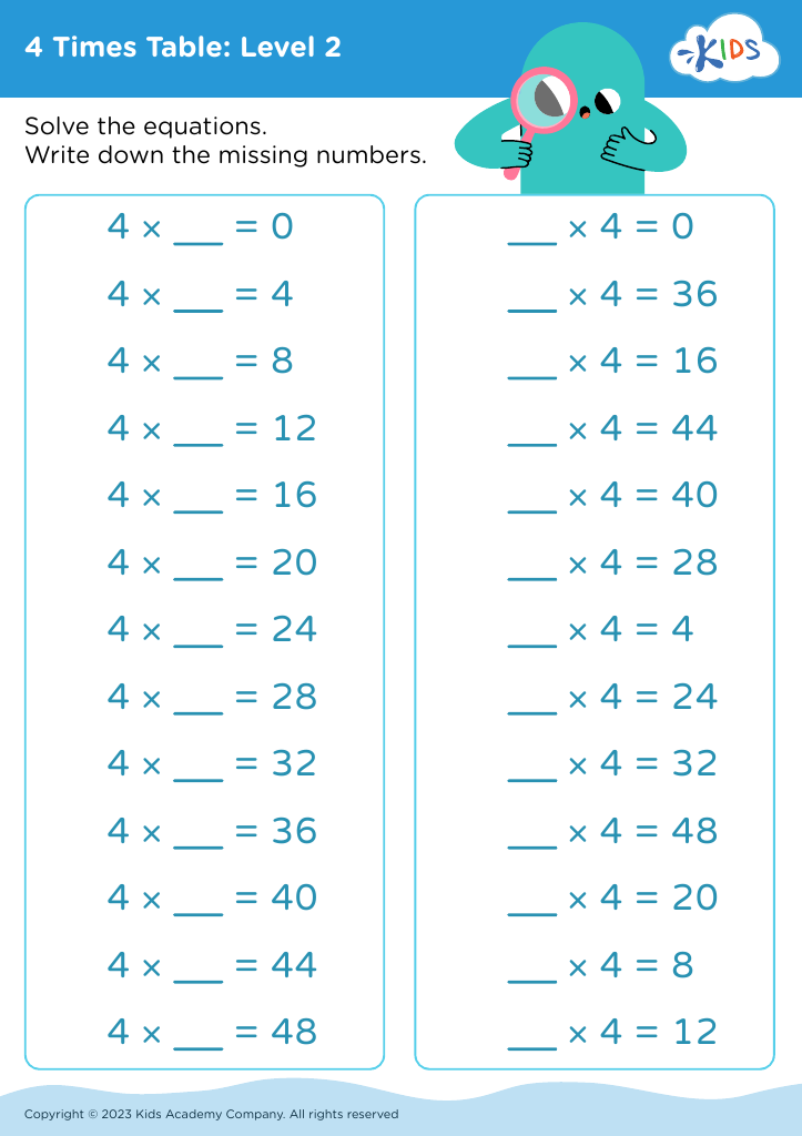 Times Tables Practice Worksheets Printable Infoupdate