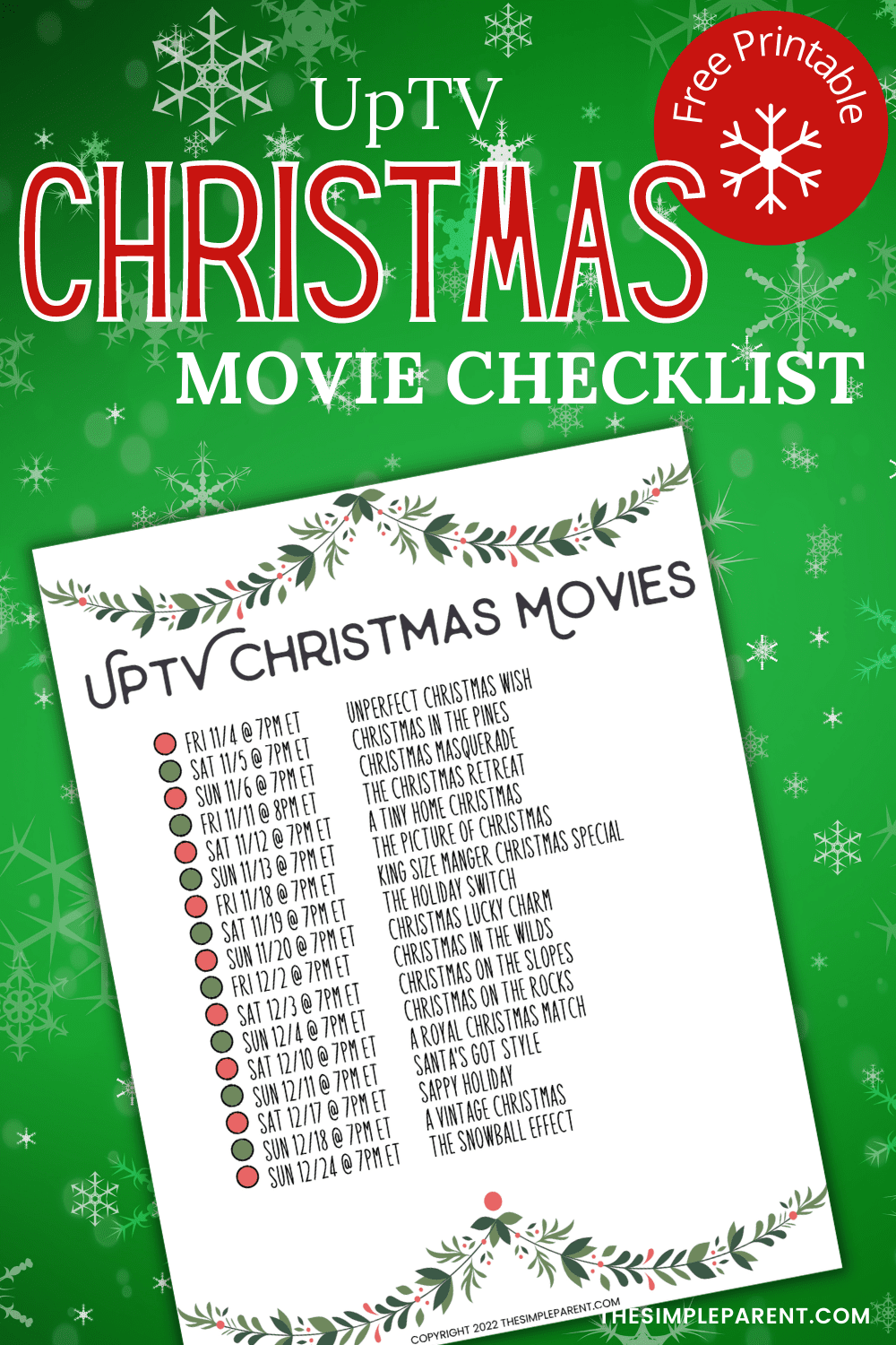 Uptv Christmas Movies 2024 Printable Schedule Deny Morgen