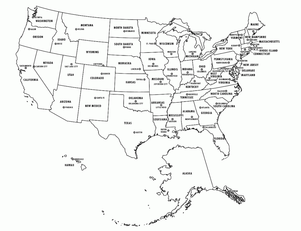 Us Map Pdf Impressive Design Map Of Us Capitals Printable Printable 