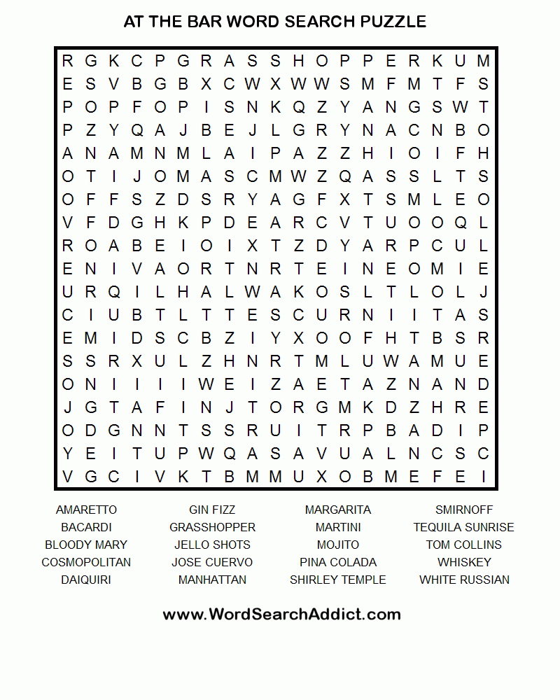 Word Finder Printable