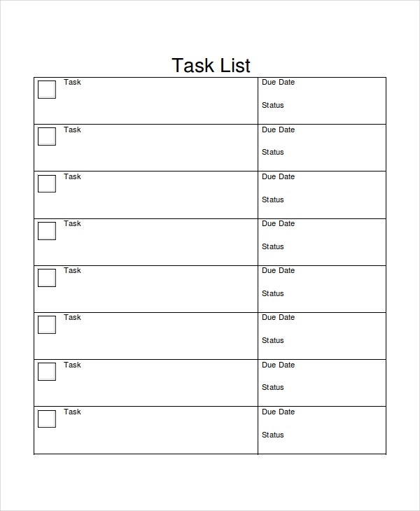 Work To Do List Template 6 Free Word Excel PDF Document Downloads To 